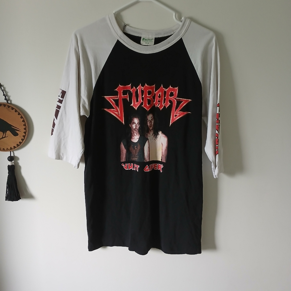 Fubar Movie Premier Tee Vintage Fairline 3/4 Sleeve Raglan Baseball T Shirt